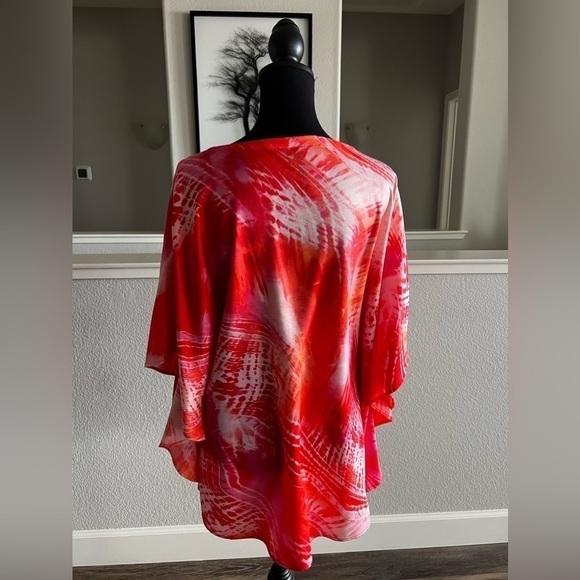 CHICO’S PONCHO STYLE BLOUSE - S/M - Picture 3 of 5